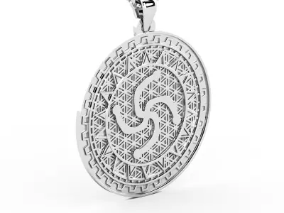 Amulet-symbol of family Pendant 3D print model