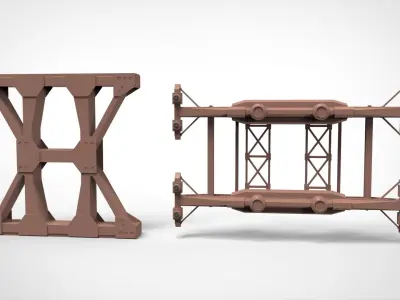 sci-fi Architecture kitbash 36 3D model