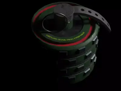 Grenade Low-poly 3D model