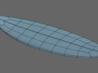Surfboard 3D model Shape 2 3D model