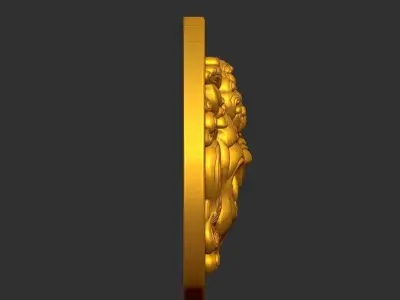 Guardian Lion Head 3D print model