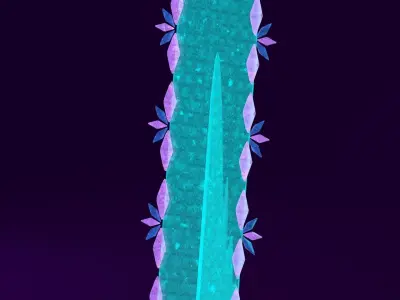 Ice-Themed Cartoon Furniture Collection 3D model