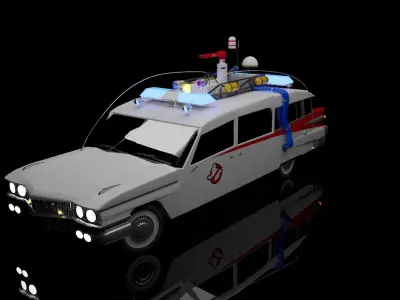  ghostbusters car 3D model