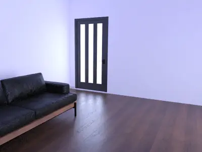 Office Scene Low-poly 3D model