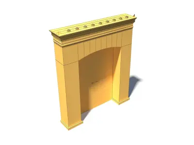 Decorative Door 60 Low-poly 3D model
