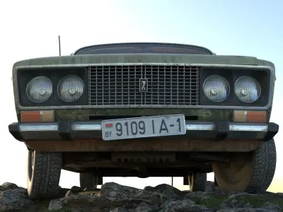 vaz 2106 Low-poly 3D model