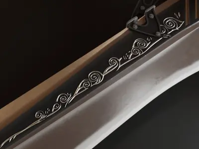 Engine Blade Final Fantasy XV Low-poly 3D model