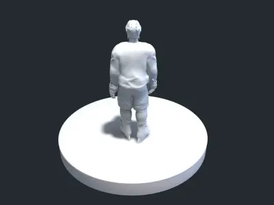 HOCKEY PLAYER POSE 3 MODEL NO TEXTURE 3D print model