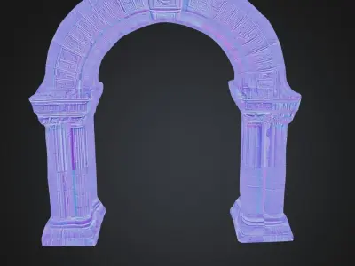 Gothic Archway - 3D Model for Historical and Fantasy Settings 3D model