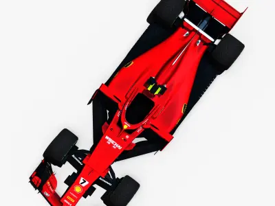 F1 2018 car Low-poly 3D model
