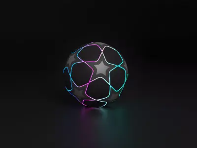 Football star Free 3D model