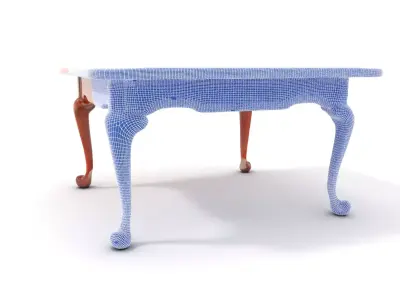 Elegant Cherrywood Table model pack Low-poly 3D model