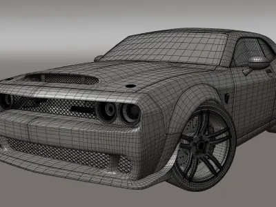 dodge challenger  3D model