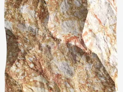 157-RockPanel piece of rock 3D model