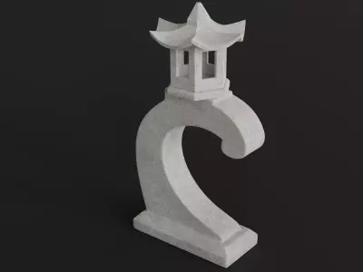 Japanese Lantern 3 3D model