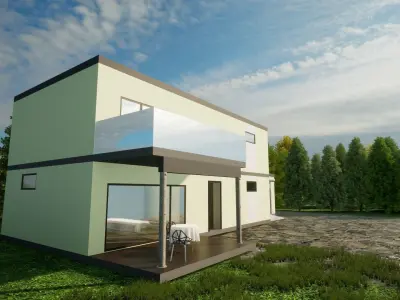 Family house 3D model get