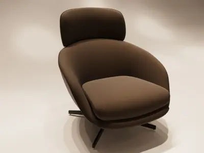 Arm chair Low-poly 3D model
