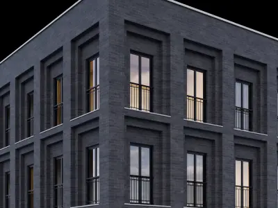 Modern building 6 3D model