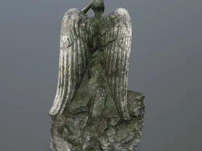 woman statue 1 Low-poly 3D model order