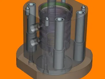 One test cup mold 3D model