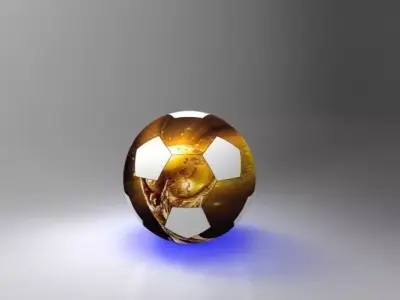 Parametric football ball model Free 3D model