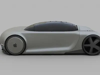 APPLE CONCEPT CAR rigged 3D model