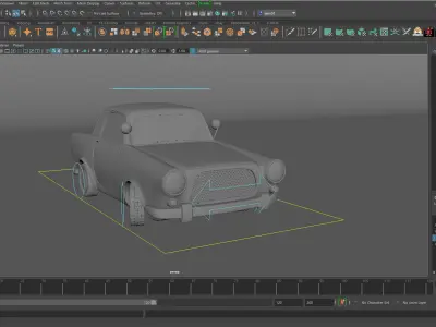 Stylized Car Rigged 3D model