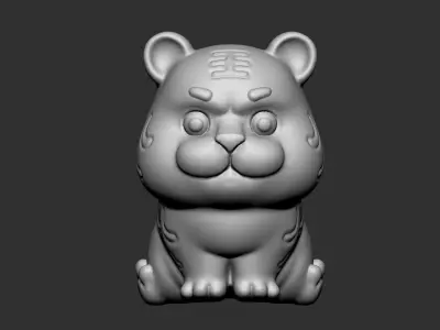 baby tiger 3D print model