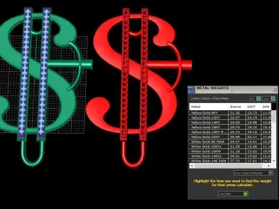 money holder dollars 3D model