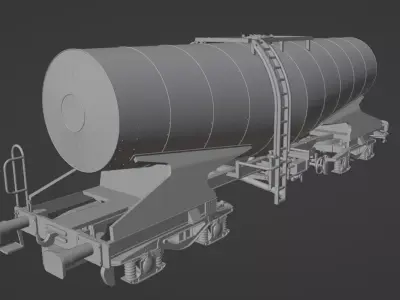 H0 1-87 scale Zacns slurry tank car 3D print model