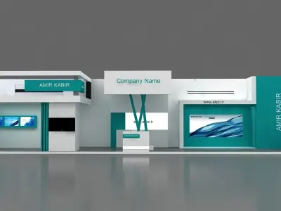 Exhibition booth 3D model