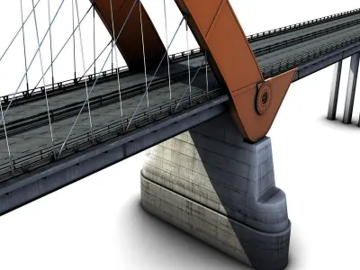Bridge orange 3D model