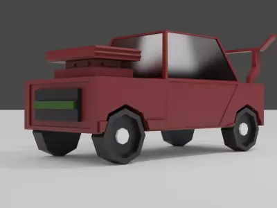 CAR LOW POLY toy truck Low-poly 3D model