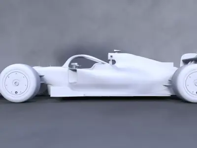 HD Concept F1 Car 3D model