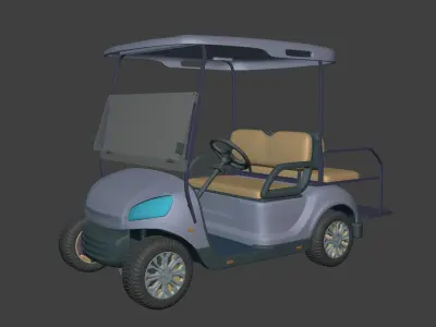 Generic Modern Golf Cart -- Electric Sport Vehicle -- Club Car 3D model