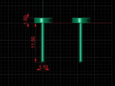 LOVE EARRINGS Small 3D print model