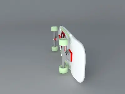 Tony Hawk Iron Cross complete skateboard Free 3D model