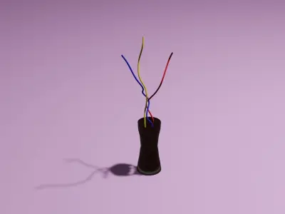 DECORATIVE GLASS VASE Free low-poly 3D model