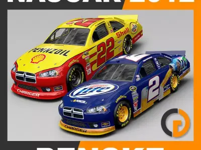 Nascar 2012 Cars - Penske Racing Team 3D model