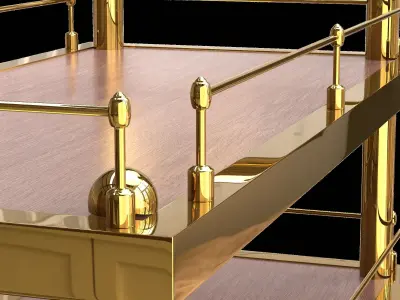 Bar Trolley S-23 3D model