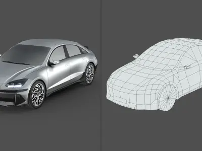 Low-Poly Car Pack 023 - High-Tech Hybrids
