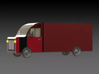 Truck delivery 3D model