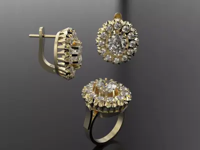 Unique ancient set  3D print model