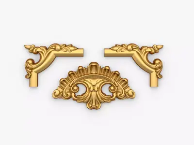 Classic decor ornament 288 3D model purchase
