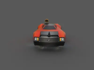 SALAMANDER CAR Low-poly 3D model