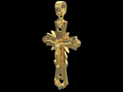 Jesus Cross Pendant 9902 3D print model