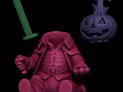 The Headless Horseman 3D print model