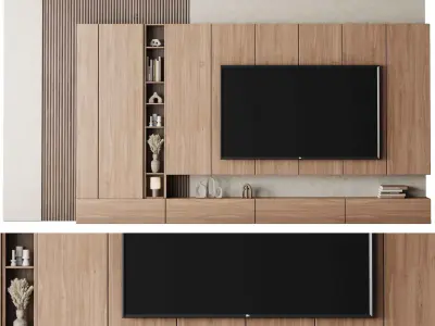 Tv Wall Set 15 3D model