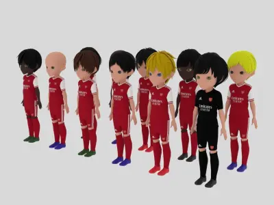 Arsenal FC Soccer - Football Team Low-poly 3D model