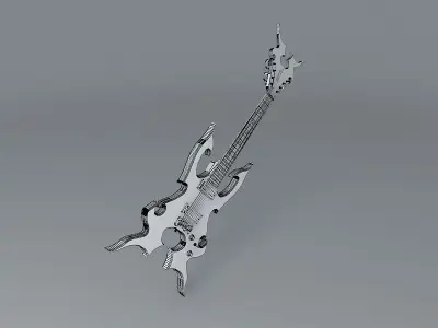 Sands V8 Guitar Free 3D model